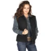 STS Ranch Wear Ladies Wear Barrier Black Vest -Western Cowboy Store 48946 default l