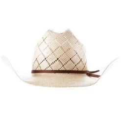American Hats AHC 5050 Rancher Drilex 4 1/4in. Brim 2 Cord Chocolate Band Straw Cowboy Hat -Western Cowboy Store 5050RC2CCHOC42 4