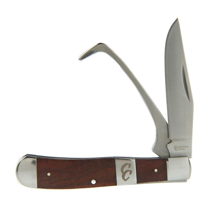 Cattlemans Cutlery Rosewood Farriers Trapper Knife 3 Cattlemans Cutlery Rosewood Farriers Trapper Knife