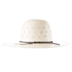 American Hats AHC 5200 2 Cord Steel 4 1/4in. Brim Open Crown Straw Cowboy Hat -Western Cowboy Store 5200S2CSTEL42 2