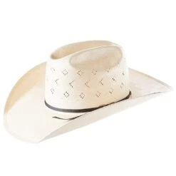 American Hats AHC TC8900 2 Cord Black Band 4 1/4in. Brim Open Crown Straw Cowboy Hat -Western Cowboy Store 5200S2CSTEL42 4