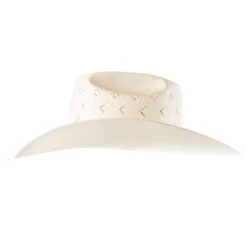 American Hats AHC 5200 2 Cord Steel 4 1/4in. Brim Open Crown Straw Cowboy Hat -Western Cowboy Store 5200S2CSTEL42 5