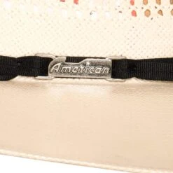 American Hats Triple Fancy Vented Ivory 5in. Brim Straw Hat 10 American Hats Triple Fancy Vented Ivory 5in. Brim Straw Hat -Western Cowboy Store 7400S2CBLK5 31