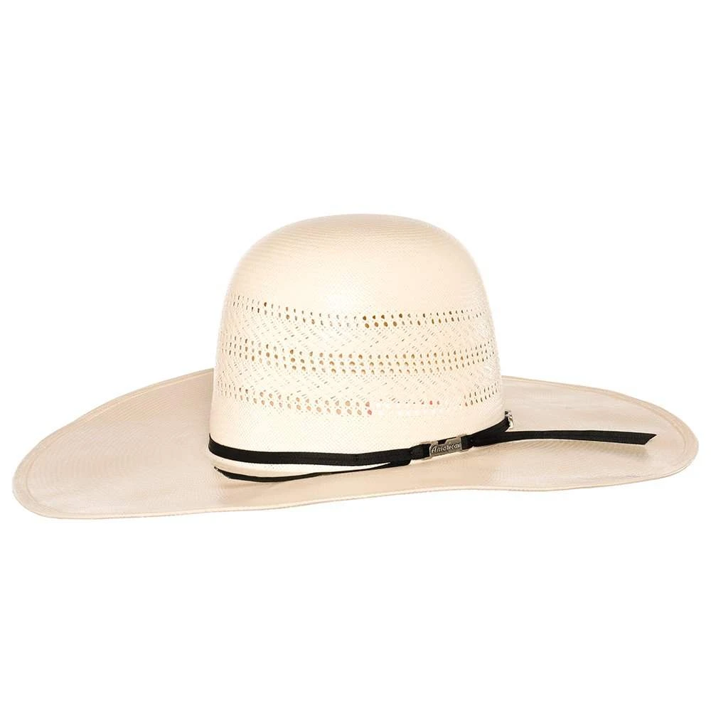 American Hats Triple Fancy Vented Ivory 5in. Brim Straw Hat 7 American Hats Triple Fancy Vented Ivory 5in. Brim Straw Hat - Image 5