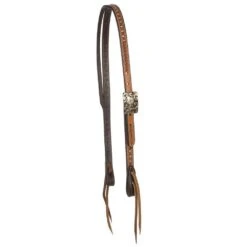 Cowperson Tack 3/4 Inch Basket Stamp With Dots Slit Ear Headstall