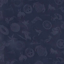 Wyoming Traders Men's Navy Cowboy Logo Wild Rag