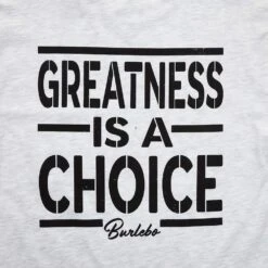 Burlebo Greatness Is A Choice Ash Gray Tee -Western Cowboy Store B CIAC GRAY 3