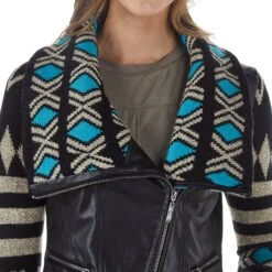 Montanaco Women's Aztec Faux Leather Jacket -Western Cowboy Store BF18280 03