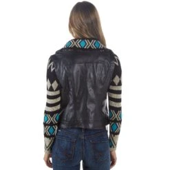Montanaco Women's Aztec Faux Leather Jacket -Western Cowboy Store BF18280 05
