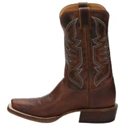 Justin Boots Men's Justin Bent Rail Performance Navigator Cognac Cowboy Boot -Western Cowboy Store BR763 3