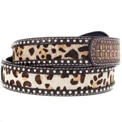 Rafter T Ranch Company Ladies Gator Leopard Print Belt -Western Cowboy Store BT626 2