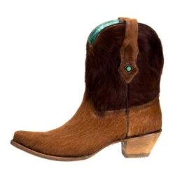 Corral Women's Corral Brown Conchos Ankle Boot -Western Cowboy Store C3586 2