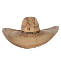 Charlie 1 Horse Coyote 7` Brim Beaded Band -Western Cowboy Store CSYOT 8570BB 1