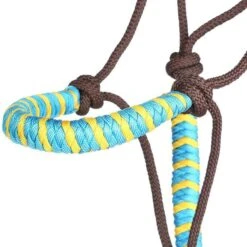 Classic Nylon Two Tone Rope Halter -Western Cowboy Store HALTER15 TURQUOISE 11