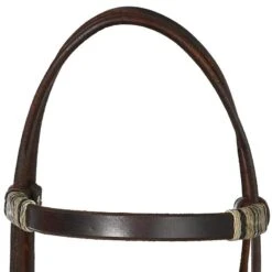 Martin Saddlery Rawhide Braided Browband Chocolate Headstall -Western Cowboy Store HB83SNT CHOCOLATE 4