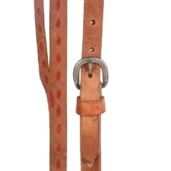 NRS Tack Split Ear Headstall W/ Red Buckstitch -Western Cowboy Store HDS124 3 4 2