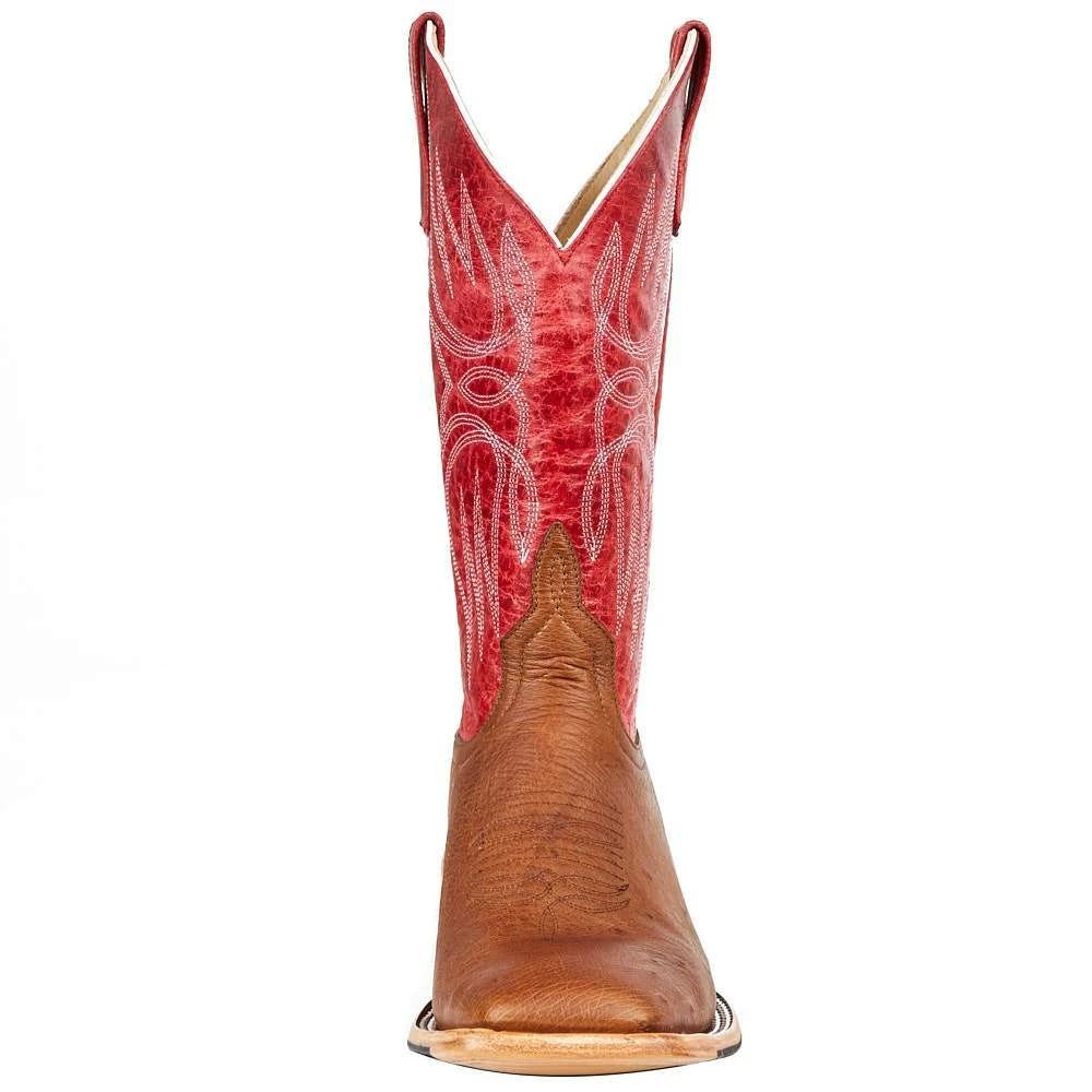 Horsepower Men's Horse Power Top Hand Kango Tobac Smooth Ostrich 13in. Red Top Boot 4 Horsepower Men's Horse Power Top Hand Kango Tobac Smooth Ostrich 13in. Red Top Boot - Image 2