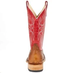 Horsepower Men's Horse Power Top Hand Kango Tobac Smooth Ostrich 13in. Red Top Boot 10 Horsepower Men's Horse Power Top Hand Kango Tobac Smooth Ostrich 13in. Red Top Boot -Western Cowboy Store HP8047 4