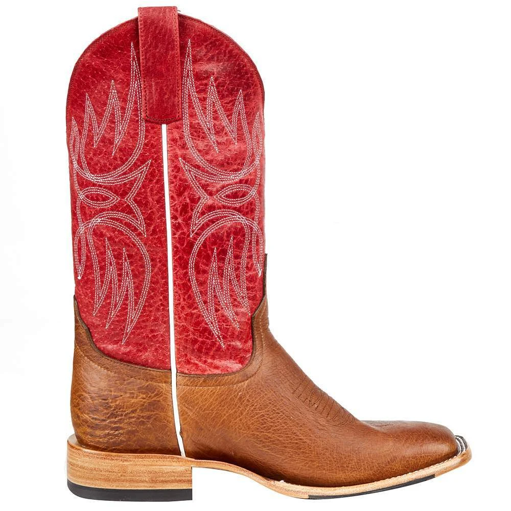 Horsepower Men's Horse Power Top Hand Kango Tobac Smooth Ostrich 13in. Red Top Boot 7 Horsepower Men's Horse Power Top Hand Kango Tobac Smooth Ostrich 13in. Red Top Boot - Image 5