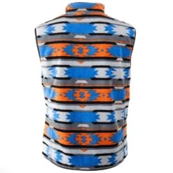 Hooey Men's Charcoal And Aztec Reversible Fleece Vest -Western Cowboy Store HV072CHAZ 4