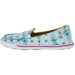 Wrangler Footwear Women's Retro Skylight Blue Raspberry Pink Slip On Casual Shoes -Western Cowboy Store KWC0019 03