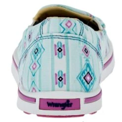 Wrangler Footwear Women's Retro Skylight Blue Raspberry Pink Slip On Casual Shoes -Western Cowboy Store KWC0019 04