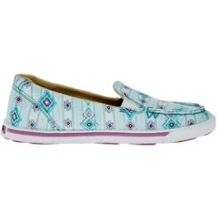 Wrangler Footwear Women's Retro Skylight Blue Raspberry Pink Slip On Casual Shoes -Western Cowboy Store KWC0019 05