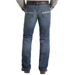 Cinch Ian Slim Fit Medium Stonewash Jeans -Western Cowboy Store MB53336001 3