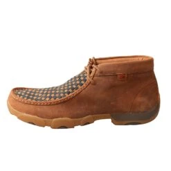 Twisted X Men's Midnight/Tan Patchwork Driving Moc -Western Cowboy Store MDM0057 2