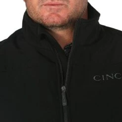 Cinch Men's Black Bonded Vest -Western Cowboy Store MWV1012010 2