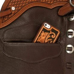 NRS Day Worker Dark Brown Chap -Western Cowboy Store NRS BLCDBN 3