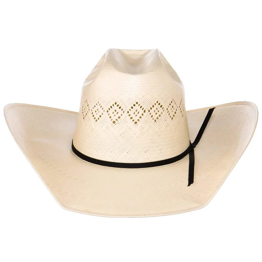 Rodeo King 24K Shantung Diamond 5in. Brim Open Crown Straw Hat 4 Rodeo King 24K Shantung Diamond 5in. Brim Open Crown Straw Hat - Image 2