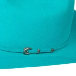 Rodeo King 7X Turquoise 4 1/4in. Brim 10 Rodeo King 7X Turquoise 4 1/4in. Brim -Western Cowboy Store RK481 4