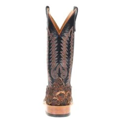 Anderson Bean Men's Rusty Crush Bass 13in. Black Aniline Top Square Toe -Western Cowboy Store S3018 3