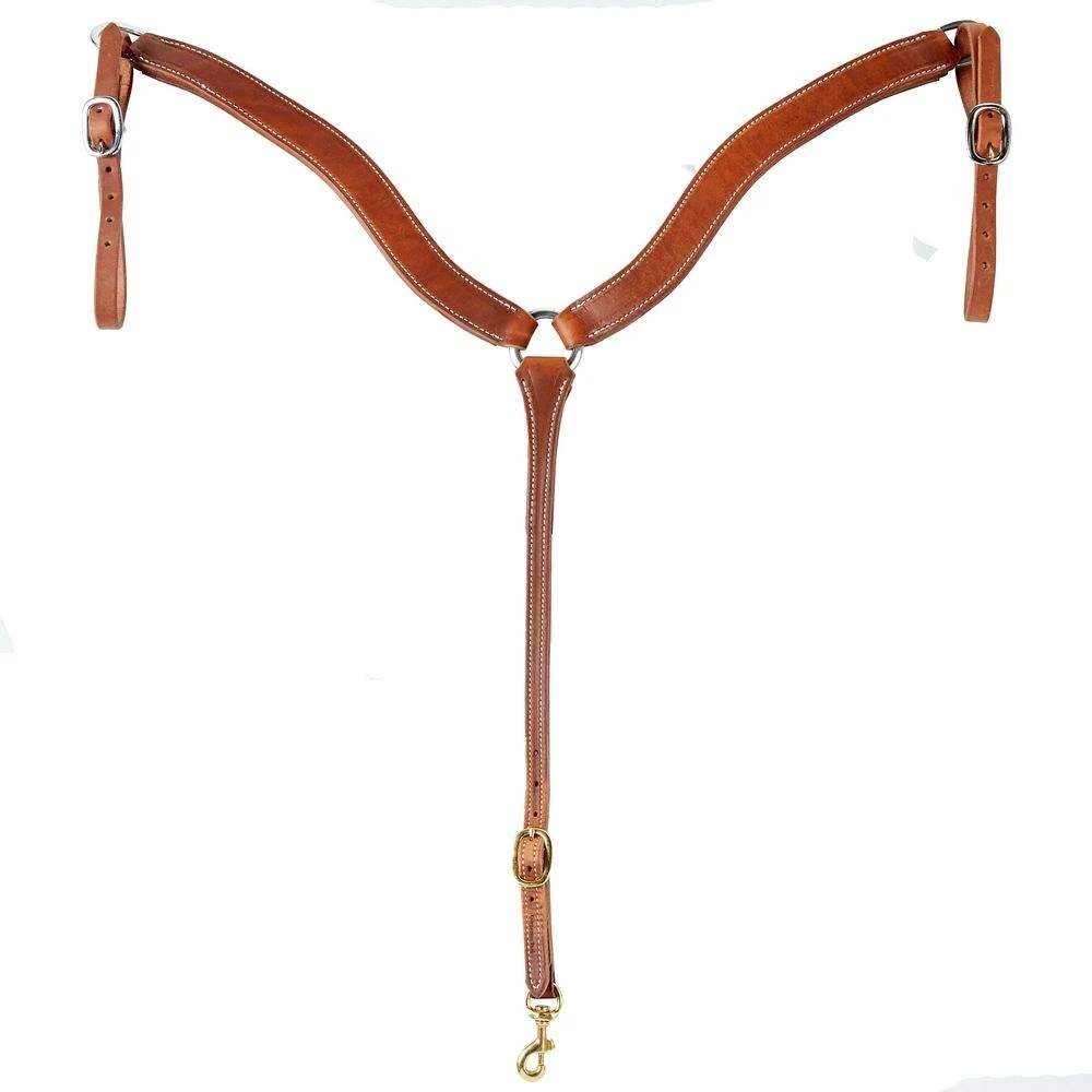Cowperson Tack 1 3/4in. Oiled Harness Leather Contoured Breast Collar 4 Cowperson Tack 1 3/4in. Oiled Harness Leather Contoured Breast Collar - Image 2