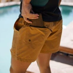Sendero Provisions Co. Men's Bajada Hybrid Desert Khaki Shorts 7 Sendero Provisions Co. Men's Bajada Hybrid Desert Khaki Shorts -Western Cowboy Store SPCT223S11A 3
