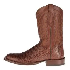 Tony Lama Men's Cognac Horn Back Caiman Square Toe Cowboy Boots 9 Tony Lama Men's Cognac Horn Back Caiman Square Toe Cowboy Boots -Western Cowboy Store TL5204 2 2df73487 a2fd 4678 8da9 5cb951dae76b