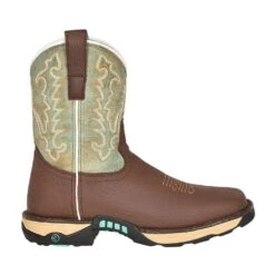 Womens Corral Chocolate Hydro Resist 8.26 Square Toe Work Boot W5002 -Western Cowboy Store W5002 4