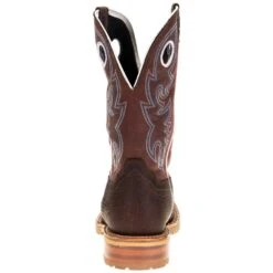 Justin Boot Company Men's Marshal Trailblazer Brown 11in. Brick Red Top H2O Steel Toe Work Boot -Western Cowboy Store WK4203 3