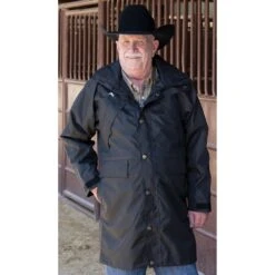 Wyoming Traders Mens Black Oxford Rain Slicker -Western Cowboy Store WT SL 6