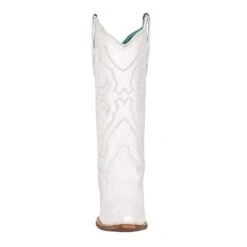 Corral Womens White Embroidery Snip Toe Western Boot 7 Corral Womens White Embroidery Snip Toe Western Boot -Western Cowboy Store Z5046 2