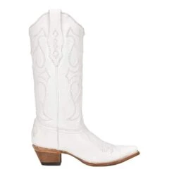 Corral Womens White Embroidery Snip Toe Western Boot 9 Corral Womens White Embroidery Snip Toe Western Boot -Western Cowboy Store Z5046 4